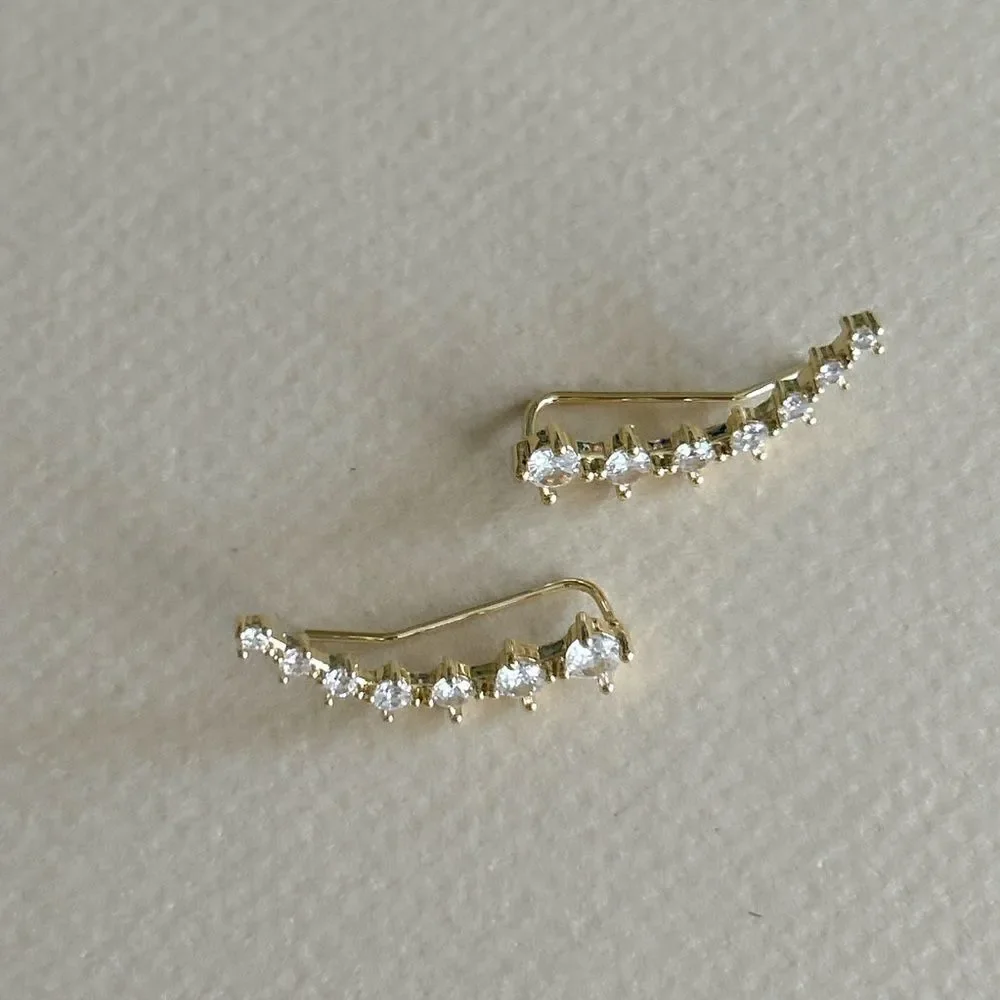Diamond bar earrings M1399